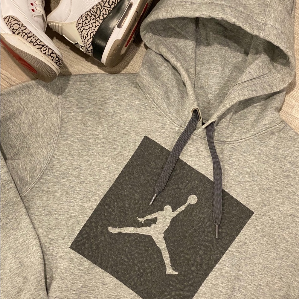 Air Jordan Jumpman Elephant Print Grey Hoodie